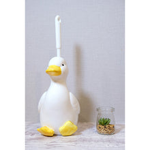 画像をギャラリービューアに読み込む, 【磁器製】レトロかわいいアヒルのトイレブラシ立て
